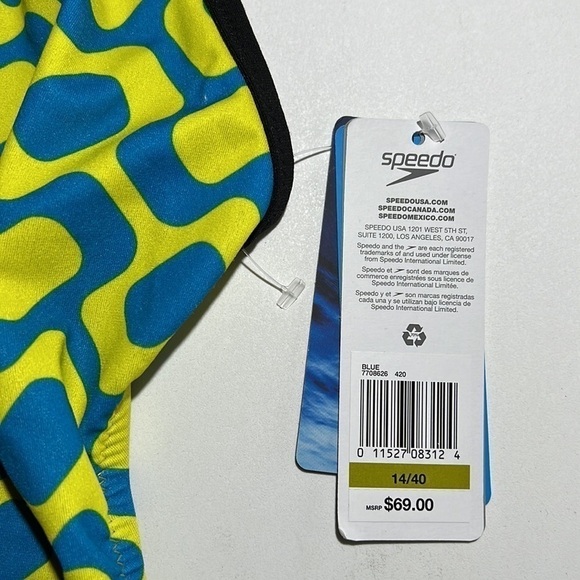 SPEEDO Rio Brites Printed One Back One Piece Swimsuit - Picture 4 of 7